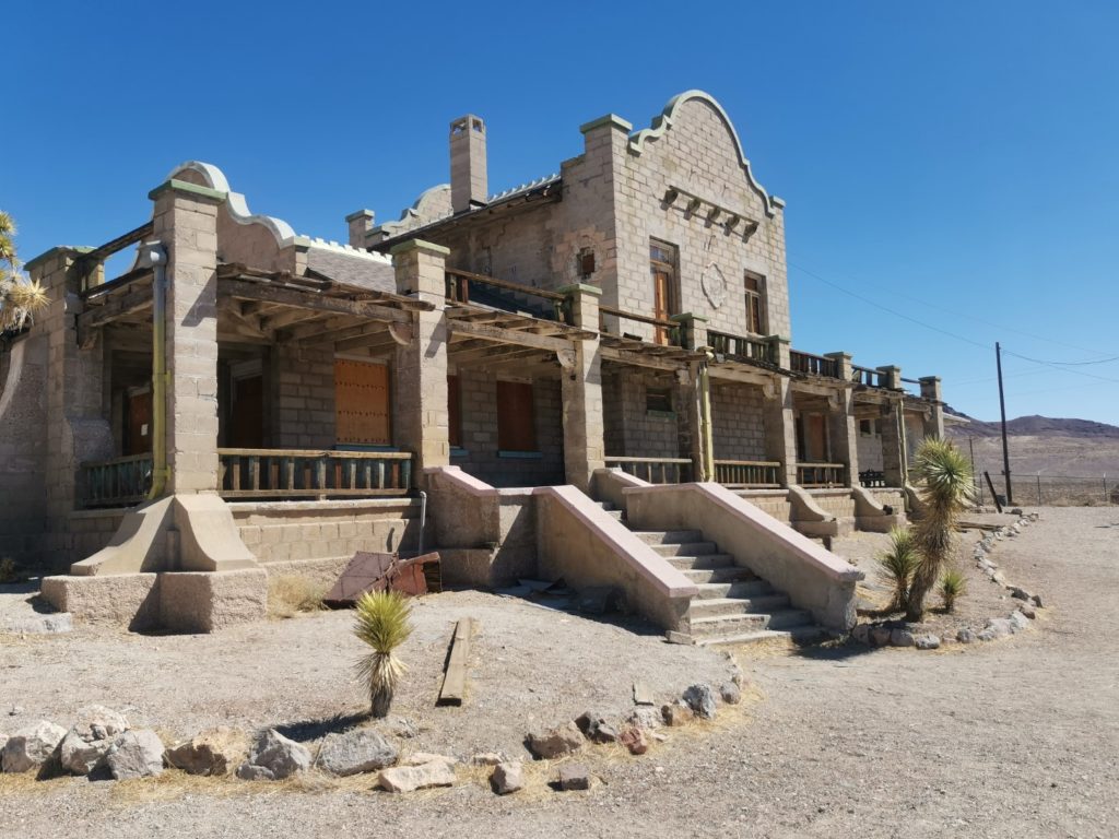 Train depot. Rhyolite ghost town.