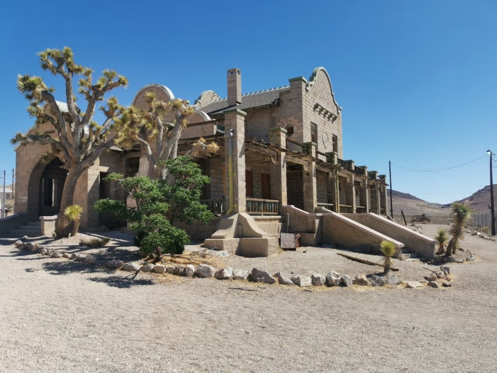 Rhyolite train depot